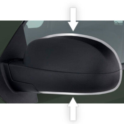 UNIVERSAL CHROME SIDE MIRROR TRIM ACCENT MOLDING EDGE ALL MODELS