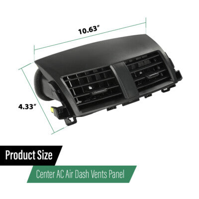 Solid Spare Fit For 2006-2012 Toyota RAV4 55663-42020 Center A/C Air Dash Vents Panel Black