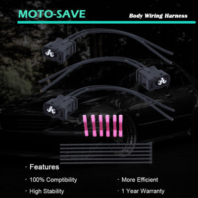 Solid Spare 3pcs Fit For Lexus is300 / GS300 / SC300 ignition coil connector plug with wires