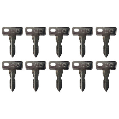 Solid Spare (10) Club Car Precedent 2004+ Gas/Electric Golf Cart Replacement Ignition Key