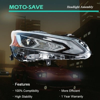 Solid Spare Passenger/RH Side LED Projector Headlight Headlamp For Nissan Altima 2019-2020