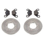 Solid Spare Front Brake Rotors & Semi-Metallic Pads for Polaris RZR 170 fits 2009-2016