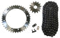 Solid Spare Black 520x104 Drive Chain & 14/41 Sprockets for Yamaha Banshee 350 1989-2006