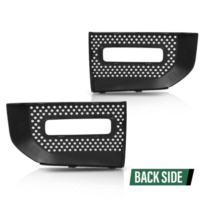 Solid Spare Front Bumper Fog Light Bezel Cover Fit For 20-22 Land Rover Defender 90 110 130
