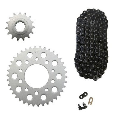 Solid Spare Black 525x110 O-Ring Chain & 15/38 Sprockets for Honda NightHawk 750 1991-2003