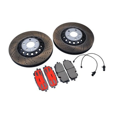 Set of 2 Rotors & Pads Front 375mm Vented Brake Disc For A6 A8 Q7 Q8 4M0615301AS