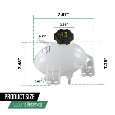Solid Spare Coolant Reservoir Radiator Expansion Tank Fit For 17-22 Jeep Compass CH3014170