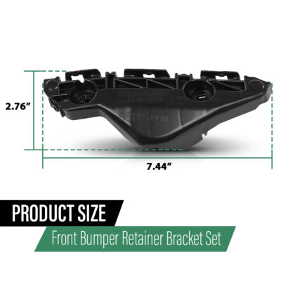 Solid Spare Front Left+Right Side Bumper Retainer Bracket Fit For 07-12 Toyota Yaris
