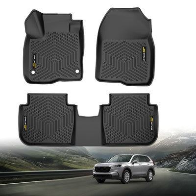 Solid Spare Fit For 2023-2024 Honda CR-V CRV TPE All Season Liners 3PCS Car Floor Mats