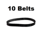 Solid Spare (10) Belt for Amway Bagless Cleartrak 1000 Vacuum CMS1000 CMS2000
