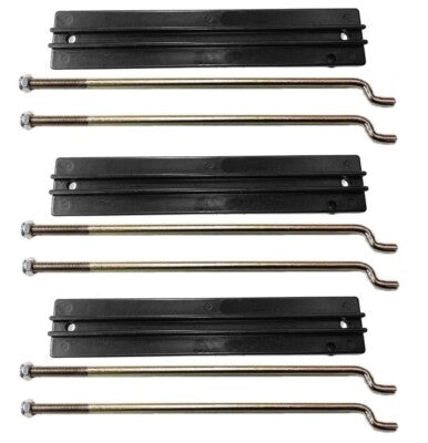 3 Pack Battery Hold Down Plate and Rods For Club Car 36V 48V 101090801, 1013683