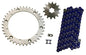 Solid Spare Blue 520x100 Drive Chain & 14/40 Sprockets for Yamaha Warrior 350 1989-2004