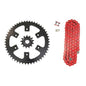 Solid Spare Red 520x114 Drive Chain & 13/51 Sprockets for Honda CRF450X fits 2005-2013