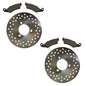 Solid Spare Both Front Disc Brake Rotors & Brake Pads fits Honda TRX700XX Sportrax 2008-2009