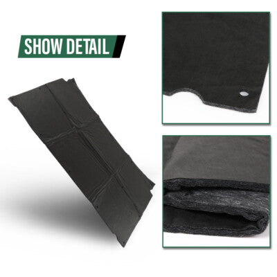 Solid Spare Fit For 1991-1996 Caprice Impala Black Hood Insulation Pad 1/2" Fiberglass