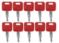 (10) Keys For John Deere, Hitachi Excavator Case Dozer New Holland H800 AT194969