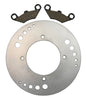 Solid Spare Front Disc Brake Rotor & Semi-Metallic Pads fits Polaris 2008-2010 Sportsman 400