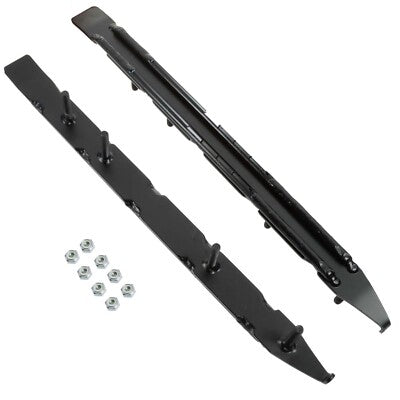 Solid Spare Bottom Line 4" DUAL Runner Carbides for Arctic Cat many 2002-2023 Snowmobiles