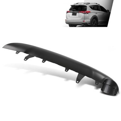 Solid Spare Valance Fit For 2016-2018 Toyota RAV4 Bumper Guard Plastic Textured Rear Lower