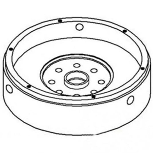 Solid Spare Flywheel With Ring Gear fits International 2500A 574 674 fits Case IH 405862R11