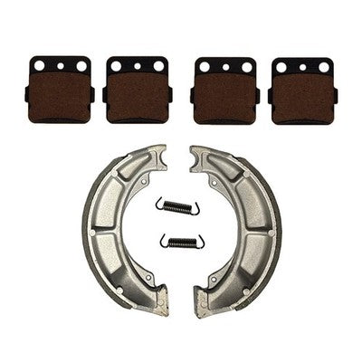 Solid Spare Front Brake Pads & Rear Brake Shoes for Suzuki Quadsport 250 2004-2009 LT-Z250