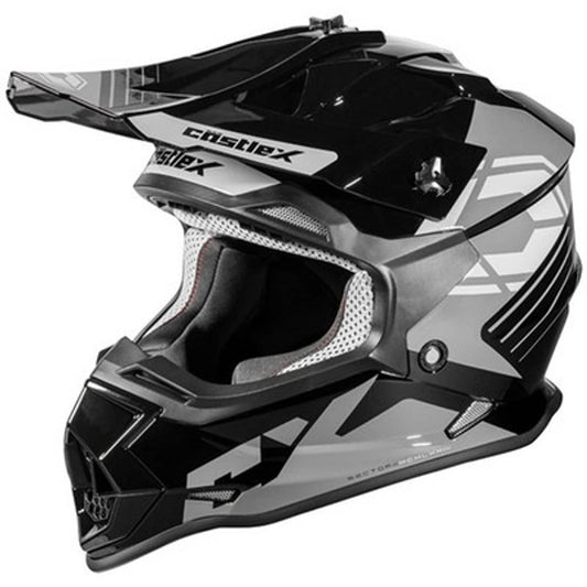 Solid Spare Youth Castle X MODE SECTOR MX Helmet Off Road ATV UTV Kids Boys Girls - DOT - S