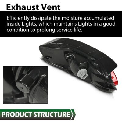 Solid Spare Rear Right Side Marker Bumper Light Lamp Red Fit For 04-09 Lexus RX330 RX350