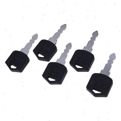 Solid Spare 5pcs Ignition Keys D554212 Compatible with Doosan Daewoo Forklift D25 D35 G25G35