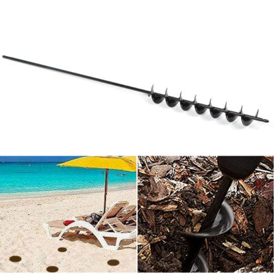 Solid Spare 32" X 2" Extended Length Garden Auger Drill Bit for Planting Bulb & Bedding Plan