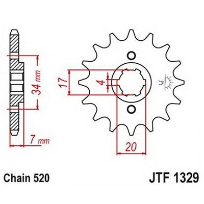 JT Sprockets 12 Tooth Front Sprocket 12T for Honda ATC200X fits 1983 1984 1985