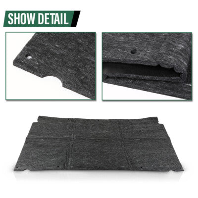 Solid Spare Fit For 1991-1996 Caprice Impala Black Hood Insulation Pad 1/2" Fiberglass