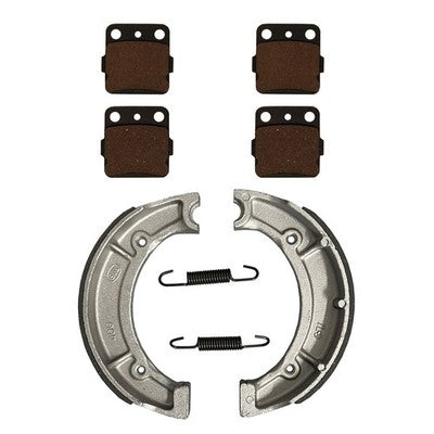 Solid Spare Front Brake Pads & Rear Brake Shoes for Yamaha Grizzly 600 4x4 fits 1998-2001