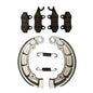 Solid Spare Front Brake Pads & Rear Shoes for Kawasaki 1989-2004 Bayou 300 4x4 & Bayou 400