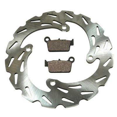 Solid Spare Rear Disc Brake Rotor & Brake Pads for Suzuki RM-Z450 fits 2005-2024 Models