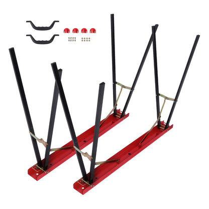 Solid Spare 2Pack Portable Heavy Duty Saw Horse 440 lbs Capacity Steel Folding Legs Sawhorse