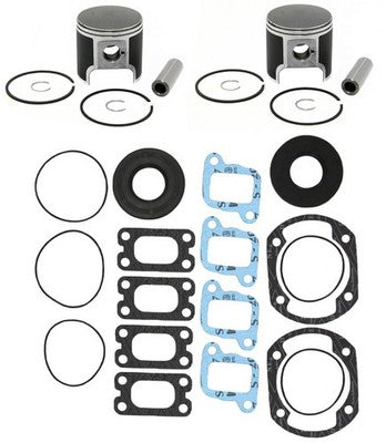 2 SPI .010 Over Bore Piston Kits Full Gasket Kit for Ski-Doo MXZ 440 F/C 67.75mm