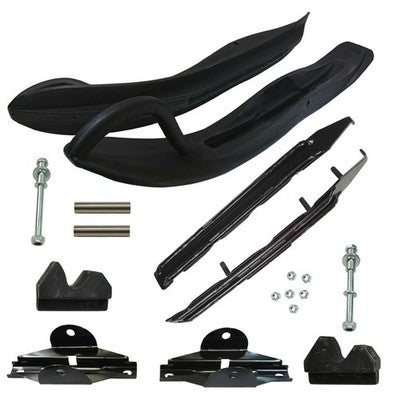 Solid Spare Exo-S Touring Skis, Mount Kit 4" Dual Carbides for Yamaha 2007-2017 Mountain