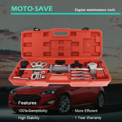 Solid Spare 17Pc Slide Hammer Dent Puller Tool Kit include Wrench Adapter Axle Bearing Hub