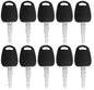 (10) Keys For Doosan, Daewoo, Terex, Bobcat E80 F900 Excavator # K1009605, D100