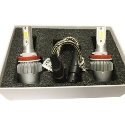 Solid Spare For 06-13 Toyota 4Runner 72W 7600LM COB LED Headlight Conversion Kit Hi/Low Beam