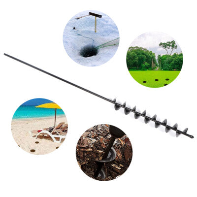 Solid Spare 32" X 2" Extended Length Garden Auger Drill Bit for Planting Bulb & Bedding Plan