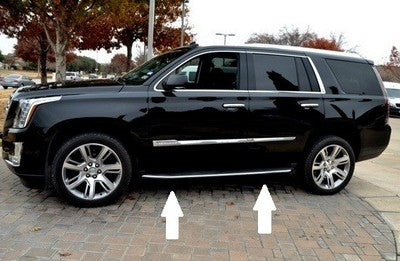 CHROME RUNNING BOARD TRIM MOLDING PACKAGE For 2015-2019 CADILLAC ESCALADE