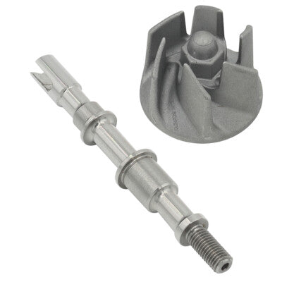Solid Spare Bronco Water Pump Impeller & Shaft for Kawasaki Brute Force 300 fits 2012-2025