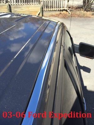 For 2003-2006 FORD EXPEDITION CHROME ROOF TOP TRIM MOLDING KIT