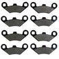 Solid Spare Front & Rear Brake Pads fits Polaris Sportsman X2 500 EFI 2007 2008 2009