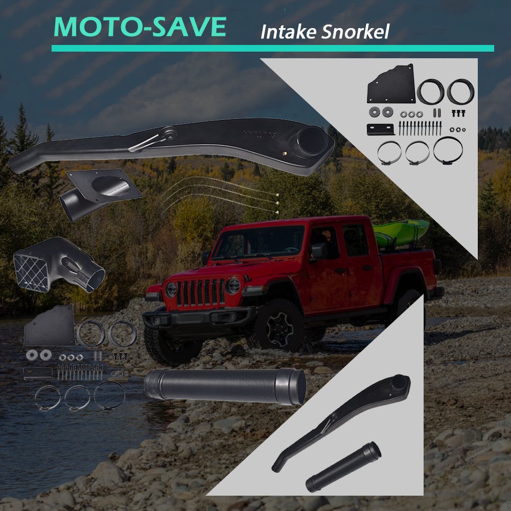 Solid Spare Cold Snorkel Kit For 1992-1999 Jeep Wrangler Ram Intake System 4WD TJ 4.0 I6