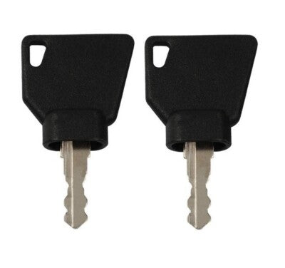 Solid Spare (2) Ignition Keys For JCB Volvo Mini Excavator, Loader - 3CX, 701, 45501, 14607