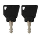 (2) Ignition Keys For JCB Volvo Mini Excavator, Loader - 3CX, 701, 45501, 14607