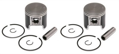 Solid Spare 2 SPI .040 Over Bore Piston Kits for Ski-Doo 500 Fan Cooled Sleds 73mm SEE DESC