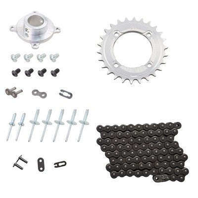 Solid Spare SPI Quick Change Drive Hub, Chain & 26T Sprocket Kit for Polaris 120 2000-2013